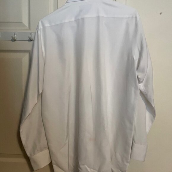 Mens Devin Michaels Supra Microfiber Button Down Shirt White Size Large (36/37) - Picture 3 of 3